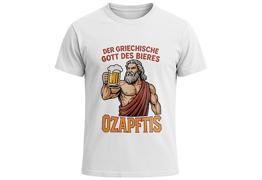MoonWorks Print-Shirt Herren T-Shirt für das Oktoberfest Griechische Gott O günstig online kaufen