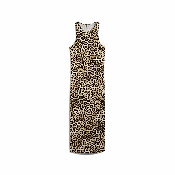 PUMA Sweatkleid "LEO LUXE Slim Kleid mit Allover-Print Damen" günstig online kaufen