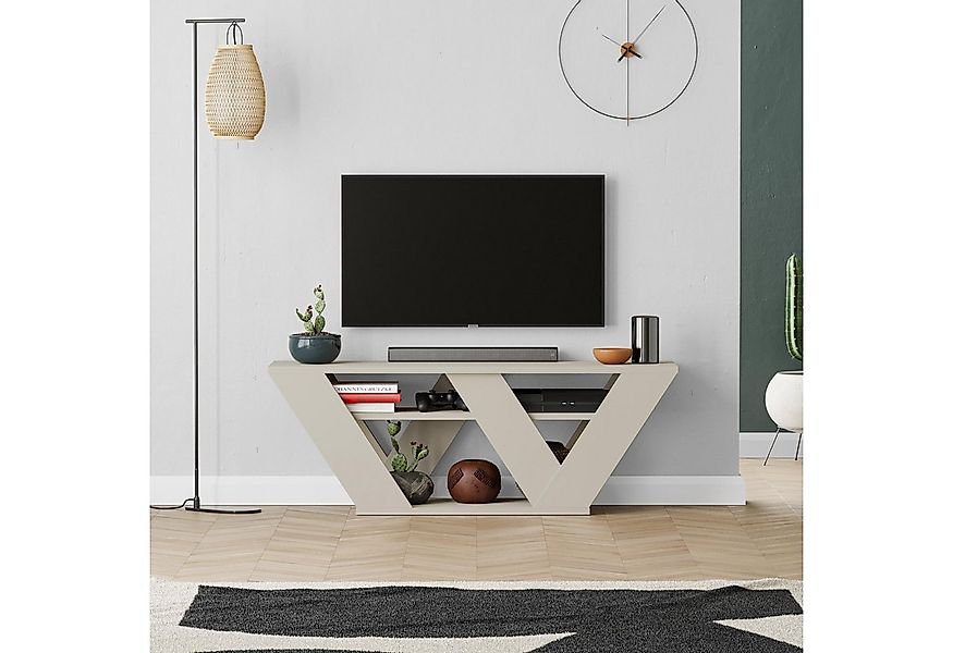 Decortie TV-Schrank Pipralla Moderner TV-Ständer Multimedia Mit Einlegeböde günstig online kaufen