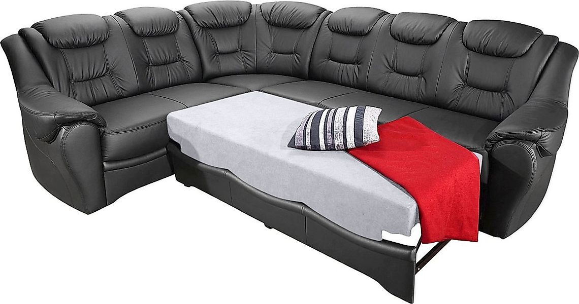 sit&more Ecksofa »Bellevue L-Form«, wahlweise mit Bettfunktion günstig online kaufen