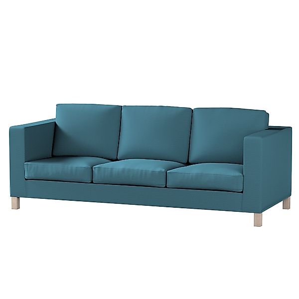 Bezug für Karlanda 3-Sitzer Sofa nicht ausklappbar, kurz, dunkelblau, Bezug günstig online kaufen