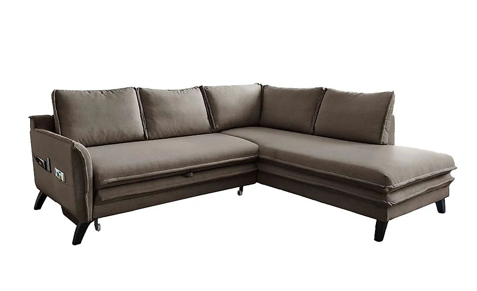 Miuform Ecksofa mit Schlaffunktion Charming Charlie ¦ braun ¦ Maße (cm): B: günstig online kaufen