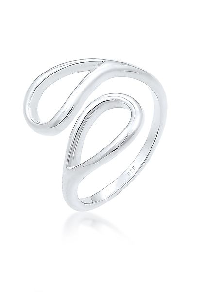 Elli Fingerring Tropfen Offen Verstellbar 925 günstig online kaufen