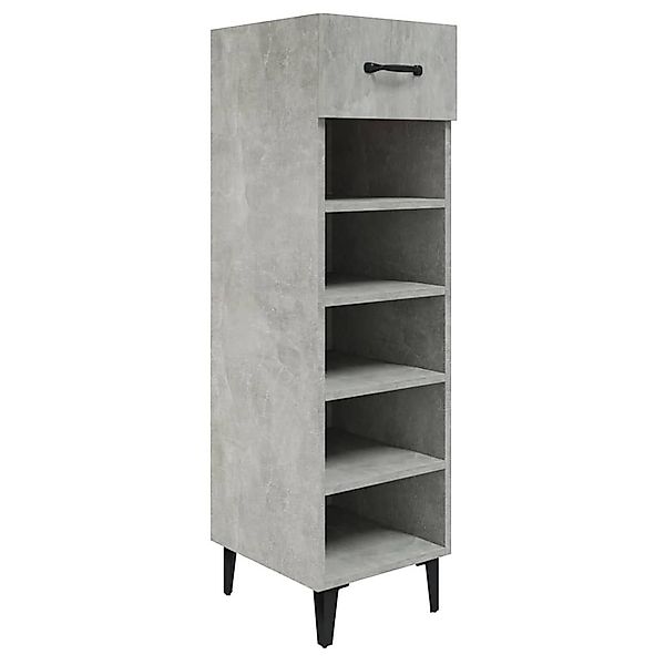 vidaXL Schuhregal Schuhschrank Betongrau 30x35x105 cm günstig online kaufen