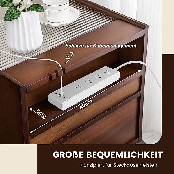 COSTWAY Nachttisch (2-St), mit Schublade und günstig online kaufen