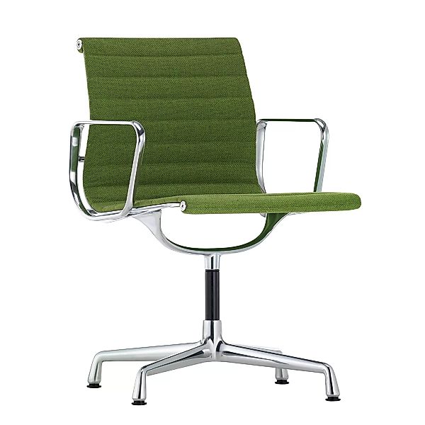 Vitra - EA 104 Aluminium Chair Armlehnstuhl - elfenbein/forest/Sitzfläche S günstig online kaufen