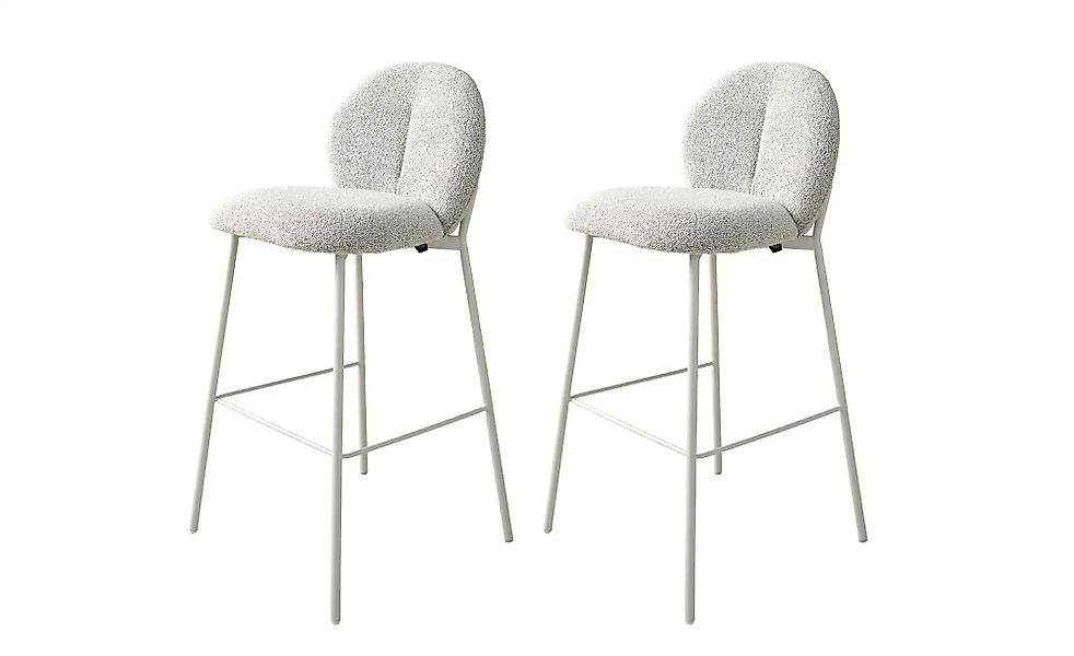 SCHÖNER WOHNEN Kollektion Barhocker 2er-Set   ¦ grau ¦ Maße (cm): B: 47 H: günstig online kaufen
