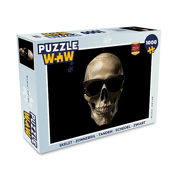 MuchoWow Puzzle Skelett - Sonnenbrille - günstig online kaufen