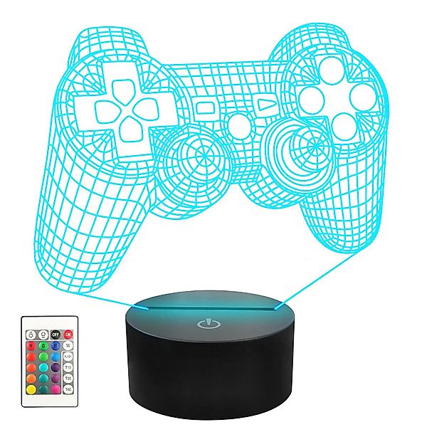 MODFU Nachtlicht 3D Illusionslampe Nachttischlampen Gamepad günstig online kaufen