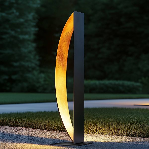 Lucande LED-Terrassenleuchte BOW, 120 cm, Metall, IP65 günstig online kaufen