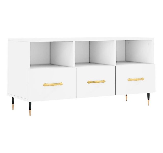 vidaXL TV-Schrank TV-Schrank Weiß 102x36x50 cm Holzwerkstoff (1-St) günstig online kaufen