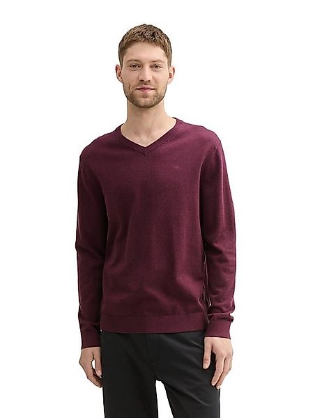 TOM TAILOR Strickpullover Pullover Strickpullover V-Neck (1-tlg) günstig online kaufen