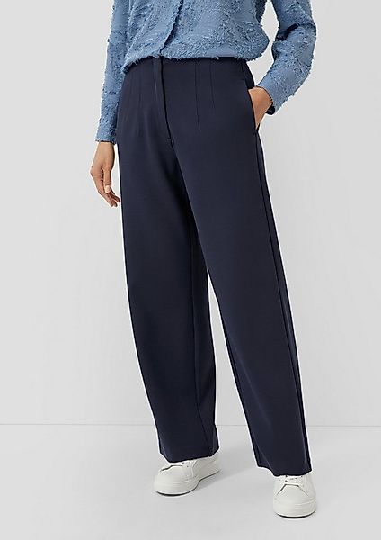 s.Oliver Chinos Hose Elastische Stoffhose mit High Rise und weitem Bein günstig online kaufen