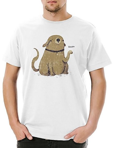 Urban Backwoods Print-Shirt Urban Backwoods Give Paw Herren T-Shirt Weiß Gr günstig online kaufen
