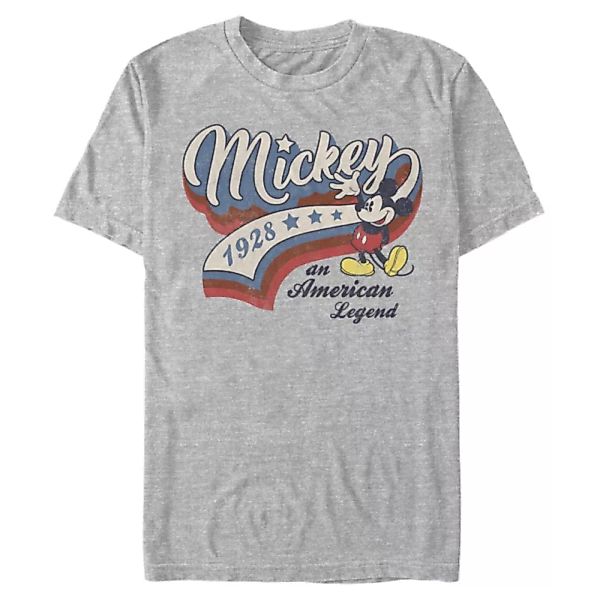 Disney Classics - Micky Maus - Micky Maus Baseball Americana - Männer T-Shi günstig online kaufen