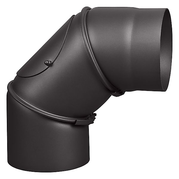 H&M Germany Ofenrohr Rauchrohr Ø150mm Bogen 0-90° verstellbar mit Tür schwa günstig online kaufen