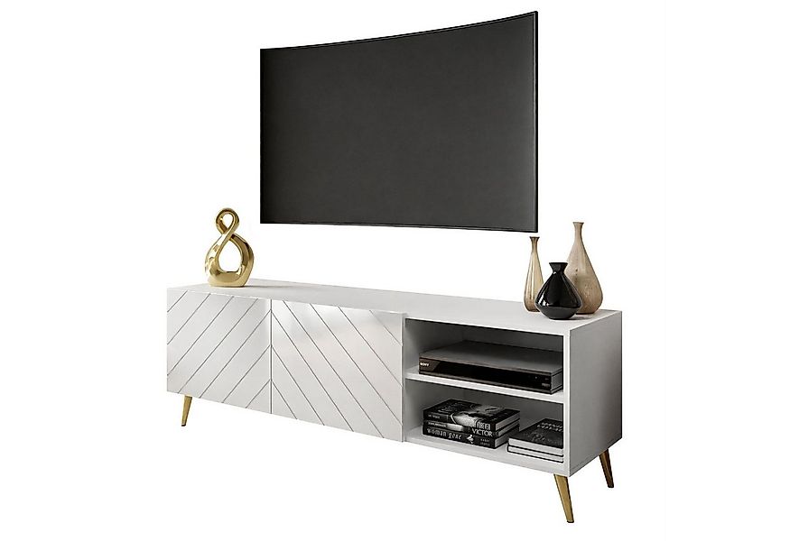 Lookway TV-Schrank VIRGINIA mit glänzend weißer Front günstig online kaufen