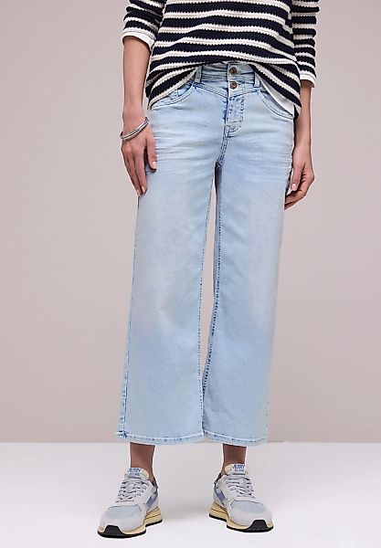 STREET ONE Loose-fit-Jeans "Style Emee" Wide Leg Jeans mit Stretch günstig online kaufen