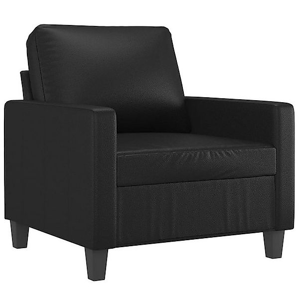 ZMH Sofa 1-Sitzer Sofa Schwarz 60 cm Kunstleder Sessel Wohnzimmer, Set 1 Te günstig online kaufen