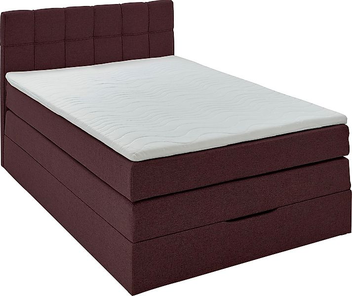 INOSIGN Boxspringbett "Fornoli" inkl. Topper und Bettkasten, H3 in zwei Mat günstig online kaufen