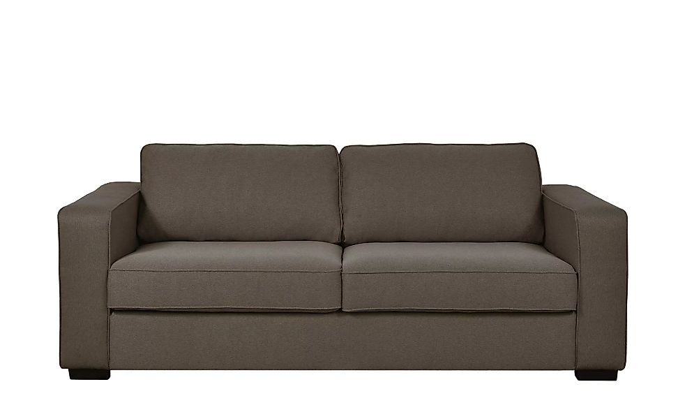 Sofa, 3-sitzig - braun - 220 cm - 94 cm - 87 cm - Polstermöbel > Sofas > 3- günstig online kaufen