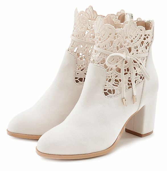 LASCANA Sommerstiefelette High-Heel-Stiefelette mit modischer Spitze und be günstig online kaufen
