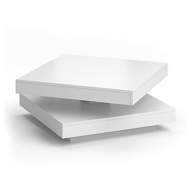 Vicco Couchtisch Elias, Weiß, 70 x 70 cm (1-St), Kippbar günstig online kaufen