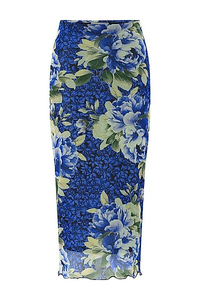 RICHROYAL Midirock Printed Mesh Skirt günstig online kaufen