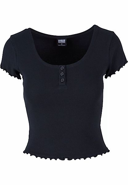 URBAN CLASSICS T-Shirt "Urban Classics Damen Ladies Rib Babylock Tee", (1 t günstig online kaufen