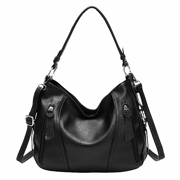 ITALYSHOP24 Schultertasche Damen Tasche Shopper Hobo-Bag günstig online kaufen