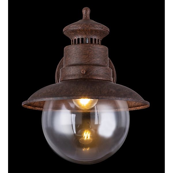 Globo Außenleuchte Sella Stahl Rostfarbig günstig online kaufen