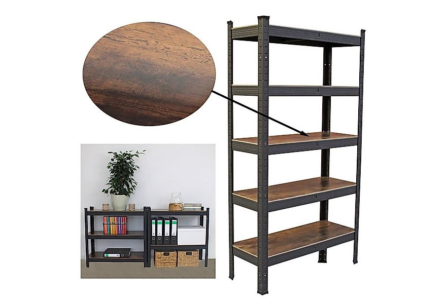 TRUTZHOLM Steckregal Wohnzimmerregal 150x75x30cm Steckregal Schwerlastregal günstig online kaufen