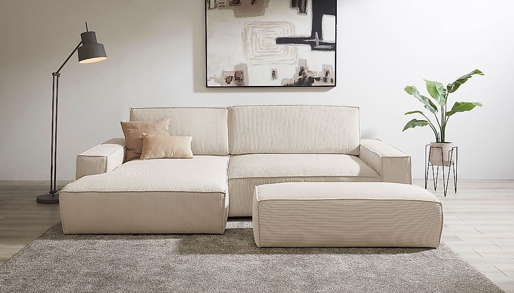 Home affaire Polsterecke "NEU: SHERWOOD XXL tief, L-Form mit Schlaffunktion günstig online kaufen