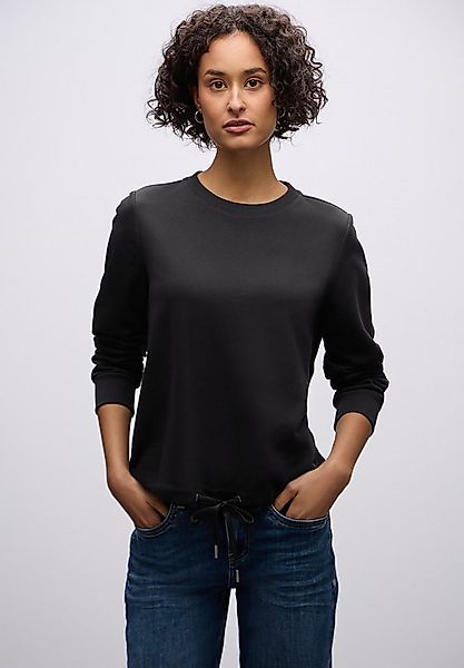 STREET ONE Sweatshirt mit Tunnelzug am Saum günstig online kaufen