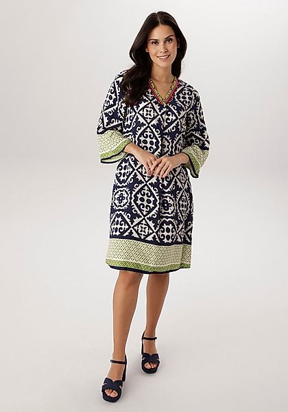 Aniston SELECTED Blusenkleid mit stylischem, ornamentalem Allover-Druck - N günstig online kaufen