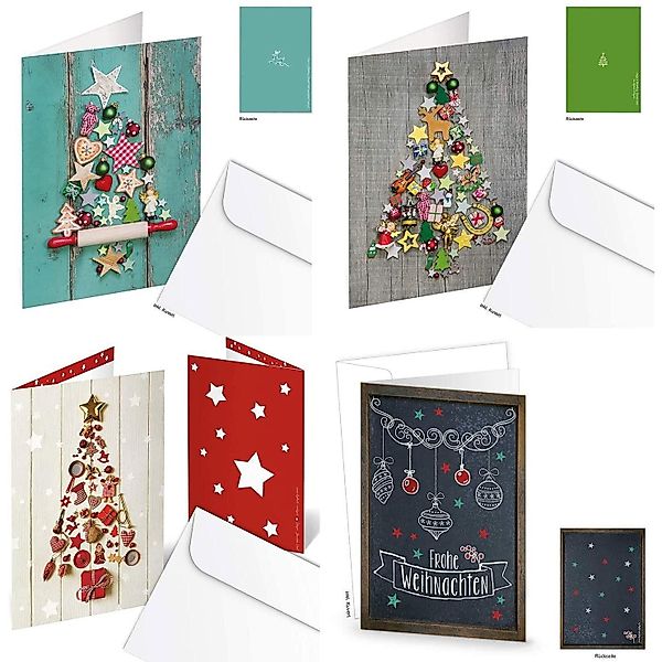 Logbuch-Verlag Dekofigur 8 Weihnachtskarten SET mit günstig online kaufen