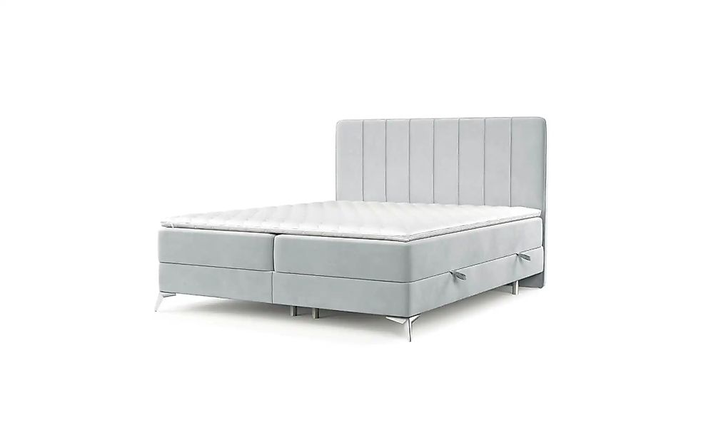 Boxspringbett mit Stauraum   ¦ grau ¦ Maße (cm): B: 162 H: 120 Betten > Kom günstig online kaufen