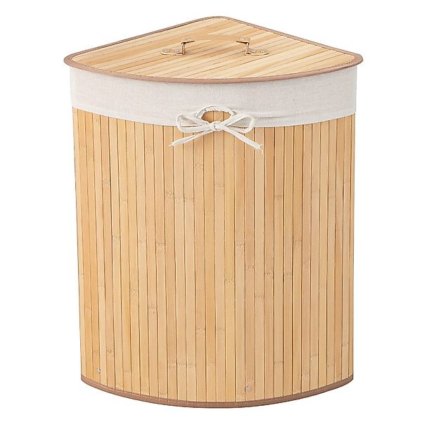 COSTWAY Wäschekorb, mit Deckel, 58L, Bambus, günstig online kaufen