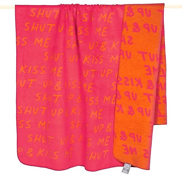 PAD Wohndecke "LUST" Made in Europe, Wendefunktion, mit Schriftzug, 150x200 günstig online kaufen