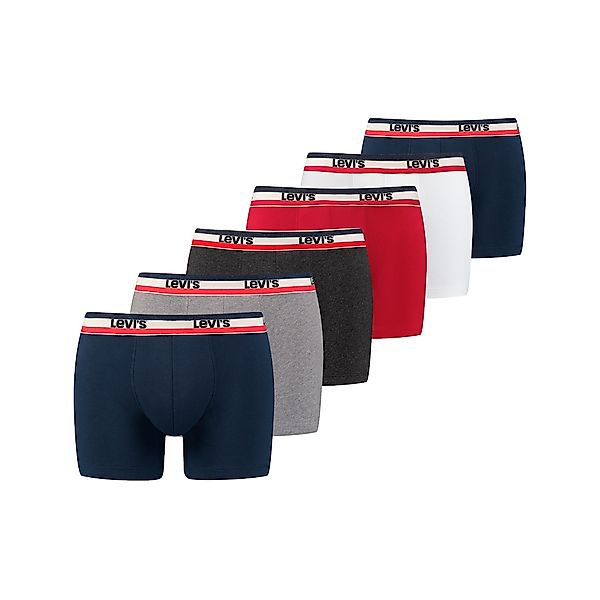 Levis Boxershorts "Men Sportswear Logo Boxer", 6er-Packer Packung, mit Logo günstig online kaufen