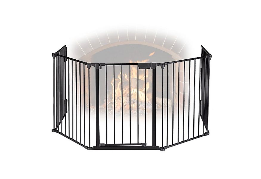 relaxdays Kamingitter Kaminschutzgitter 5-teilig günstig online kaufen