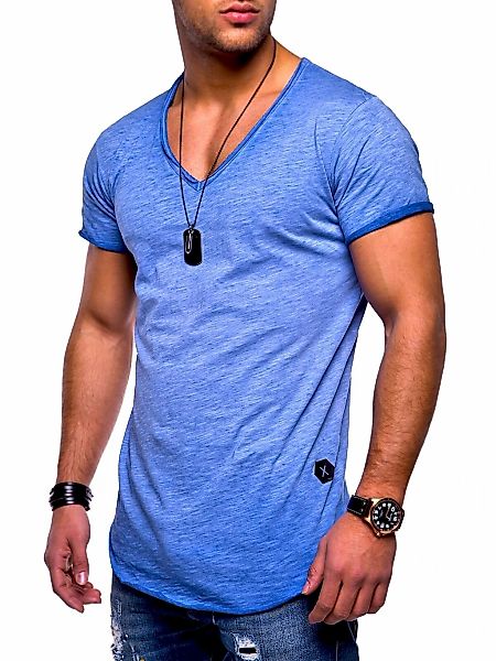behype T-Shirt "NUKE", (1 tlg.), mit V-Ausschnitt günstig online kaufen