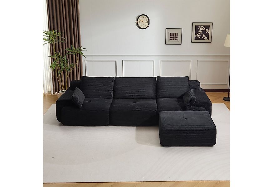 Leawin Sofa Sofa 3-2-1 Sitzer mit Schlaffunktion – Wohnzimmersofa modern & günstig online kaufen