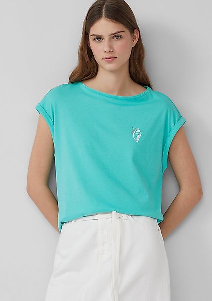 s.Oliver Shirttop Relaxed-Fit-Shirt mit Print und günstig online kaufen