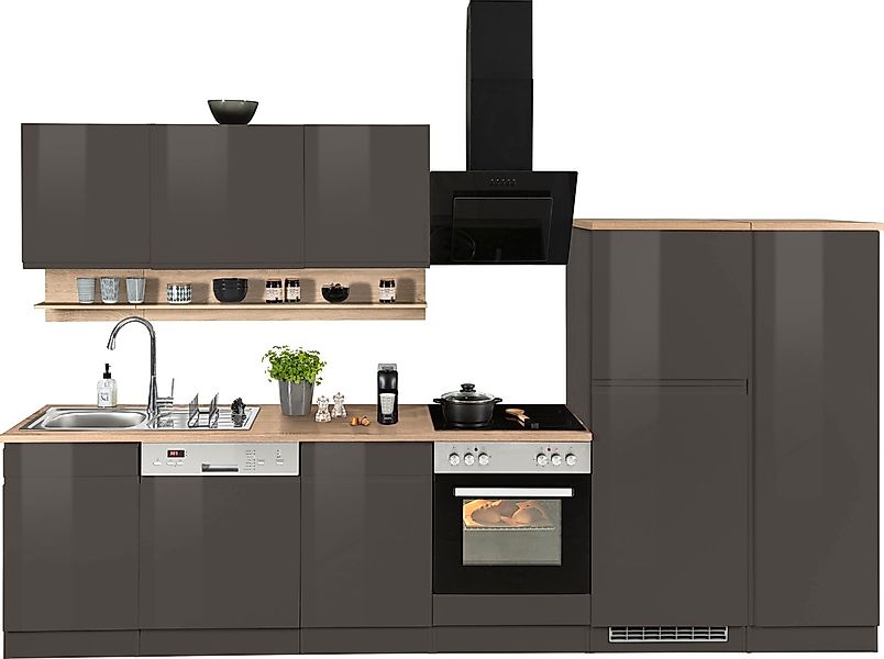 HELD MÖBEL Küchenzeile "Virginia", Breite 330 cm, wahlweise mit E-Geräten günstig online kaufen