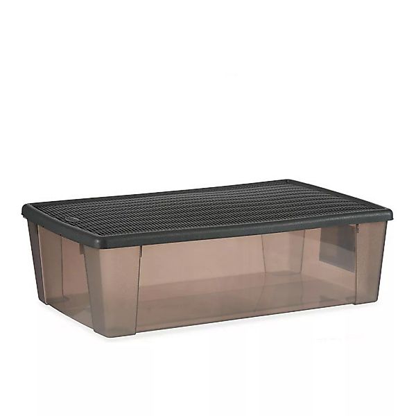 Aufbewahrungsbox Elegance Grau 30 L Kunststoff (38,5 X 17 X 59,5 Cm) günstig online kaufen