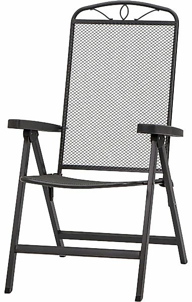 Siena Garden Gartensessel "Elda, Klappsesessel", Streckmetall, matt-anthraz günstig online kaufen