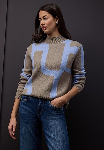 STREET ONE Strickpullover mit grafischem Muster günstig online kaufen