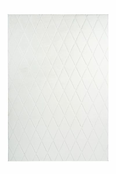 Megusta Hochflorteppich Vivica 225 Weiß Anthrazit 80cm X 150cm günstig online kaufen