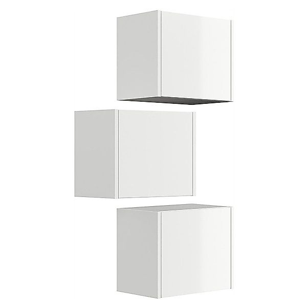 Lomadox Hängeschrank LIVIGNO-02 3er Set, weiß günstig online kaufen